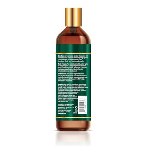 Difeel Elevated Rosemary Mint Hair Conditioner with Biotin 12 oz. - Made with Natural Rosemary & Mint to Strengthen Dry, Damaged Hair, Promote Growth, Smooth Split Ends & Moisturize Dry Scalp