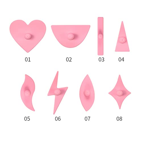 9pcs Pubic Hair Trimmer Stencil,Bikini Shaving Model,Private Area Style Shape Tool,Pube Clipping Template,Charming Intimate Part Pattern,Softly Rubber,Handle Design