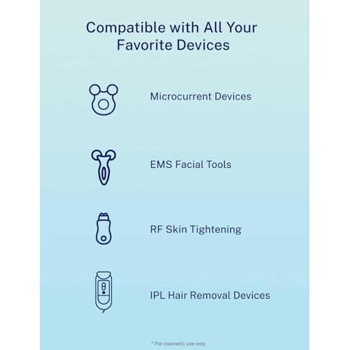 10oz Microcurrent Conductive Gel ? Hydrating Gel with Hyaluronic Acid & Aloe Vera ? Fragrance-Free, Paraben-Free, Non-Irritating ? Safe for All Skin Types