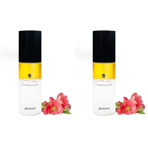 glowiest Dream Glow Camellia Essence Mist- Glass Skin Hydration & Soothing. Glow-Booster ; All In One Multi Mist+Toner+Serum l 75% Camellia Flower Water (2.70 fl. oz (80 ml)) (Pack of 2)