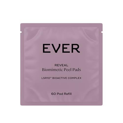 EVER Reveal 60-Pad Refill Biomimetic Peel Pads with LSR10 ? Daily Exfoliating Treatment (Azelaic + Caviar Lime)