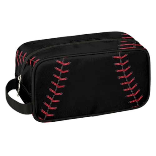 Baseball Kids Toiletry Bag for Boys, Kids Dopp Kit, Waterproof Lightweight Cosmetic Bag Wash Bag Toiletry Bag for Boys Toddler Travel Essential