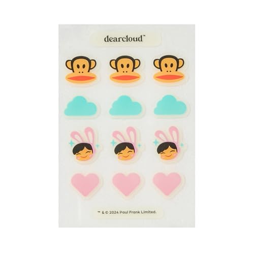 dearcloud Paul Frank Hydrocolloid Blemish Patches - 12 Count - Pimple Patches for Face, Acne Spot Treatment With Niacinamide & Salicylic Acid (Zit Buster Julius)