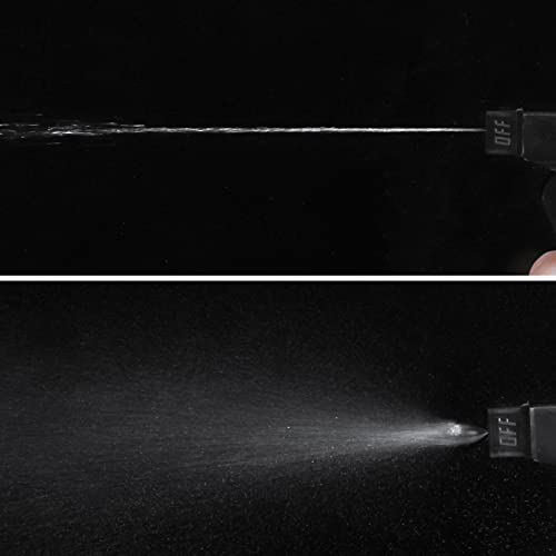 TOPZEA 12 Pack Empty Spray Bottles, 16oz Plastic Durable Black Spraying Bottles with Mist and Stream Option, Leak-proof Sprayers for Cleaning Solutions, Alcohol, Essential Oils, Hair Misting