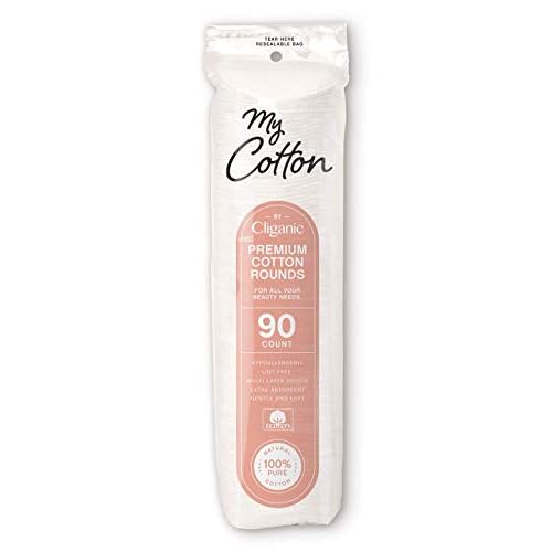My Cotton Premium Cotton Rounds Bulk (1080 Count) | Makeup Remover Pads, Hypoallergenic, Lint-Free | 100% Pure