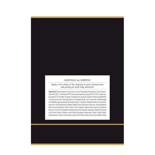 [CHALLANS de PARIS] Ampoule de SERPENT ? Freshly-Activated Peptide Serum with SYN-AKE (10,000 ppm) | Age-Defying, Firming & Smoothing, Lightweight Watery, Dual-Chamber, Korean Skincare, 1.23 fl oz