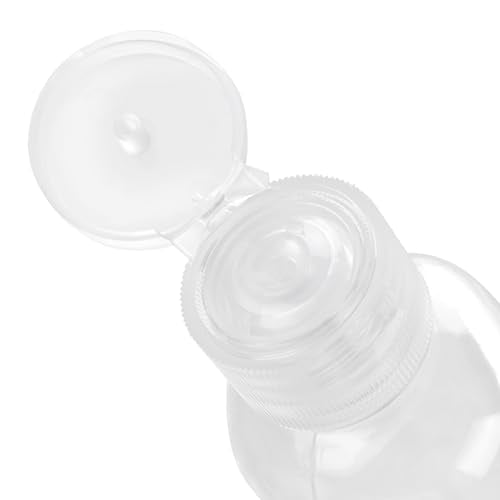 80 PCS 2 oz Clear Plastic Empty Bottles, Leak Proof Travel Size Bottles with Flip Cap For Body Wash, Shampoo, Lotion, Conditioner