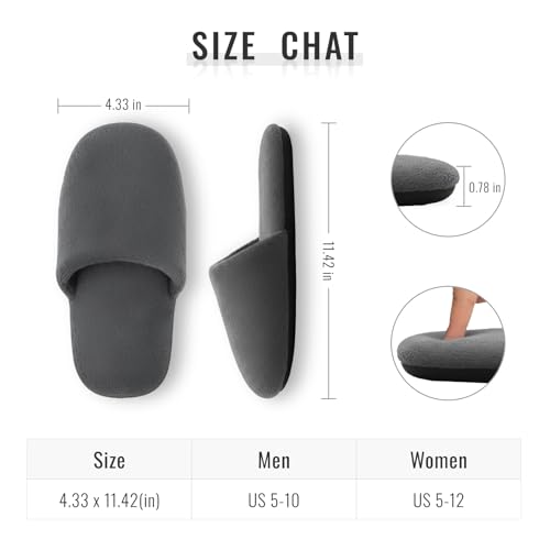 Spa Disposable Slippes Thickened Cotton Soft Foam Non-slip Reusable Washable Slippers for Hotel,Guest,Travel,Bride,Women and Men