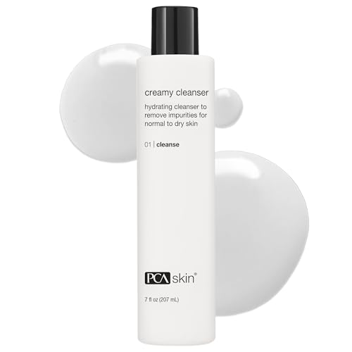 PCA SKIN Creamy Moisturizing Face Cleanser, Gentle Daily Face Wash for Dry and Sensitive Skin, Leaves Skin Feeling Soft and Smooth, Helps Remove Makeup, Dirt, and Impurities from Skin, 7.0 oz Bottle