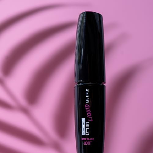 Jigott - Cat¡¯s Eye Waterproof Liquid Eyeliner (Deep Black), 0.31 OZ/9g