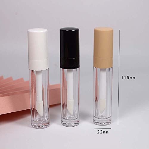 COSIDEA 30pcs White Empty 8ml 0.27oz PETG Lip Gloss Tubes with Big Doe Foot Wand£¬Lipgloss Containers£¬Concealer Tube Packing Container Bulk Wholesale