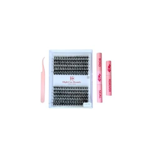 DIY Cluster Lash Kit - Reusable Individual Lash Clusters with Bond, Seal & Remover | Lightweight, Long-Lasting, Easy At-Home Application for Salon-Quality Lashes