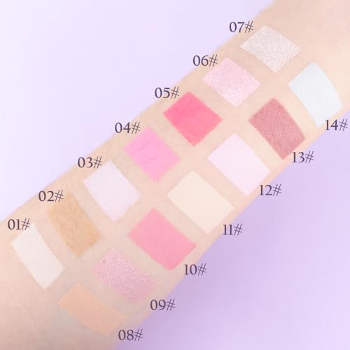 Neutral Light Nude Beige White Single Matte Eye Shadow Palette Naked Eyeshadow Palette Makeup for Old Women de sombras de ojos Natural Vegan Eyeshadow for Eyes Long Lasting Naturing-Looking #11