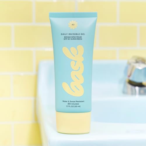 Bask Suncare SPF 40 Daily Invisible Gel Face Sunscreen - Broad Spectrum Protection, Fragrance Free, Hydrating, Lightweight & Non-Greasy, Dermatologist Recommended, 1.7 fl oz (Value Pack of 3)