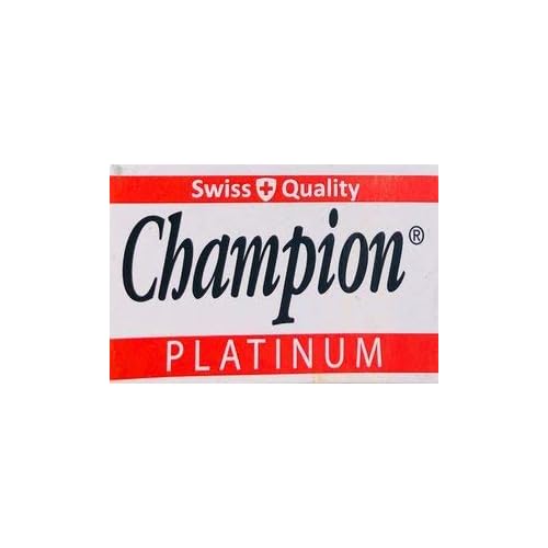 100 Champion Platinum Double Edge Razor Blades For Safety Razor - Men¢¥s Safety Razor Blades For Shaving For Men For A Smooth And Clean Shave (1 Year Supply)