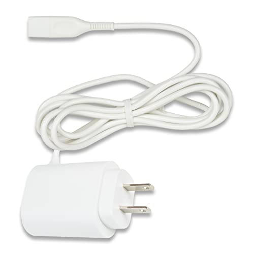 Braun Replacement Charger for Silk-?pil Epilator Type 492-5214 ? Compatible with Braun Silk-?pil 9, 7, 5 Series (9-720, 9-300, 9-890, 9-880, 5-810, 5-620) and FaceSpa Pro (910, 911, 921) - White