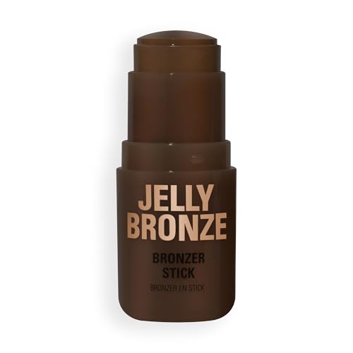 Revolution Beauty London, Jelly Bronzer Tint, Bronzing Makeup for a Sun-Kissed Glow to Cheeks, Vegan & Cruelty-Free, Dark Cocoa, 0.28 oz
