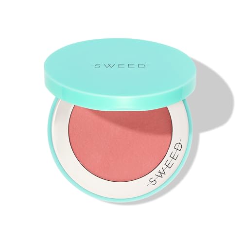 SWEED - Air Blush Cream | High Pigmented, Velvet Finish | Vegan, Cruelty-Free, Clean Beauty (Cheeky, 0.17 oz | 5 g)