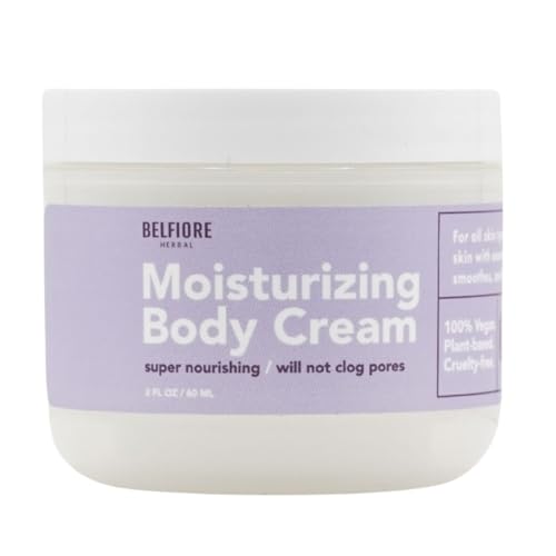100% All Natural Moisturizing Body Cream | Grapeseed Oil, Shea Butter & Lavender | Softens, Firms & Smooths Skin | Vegan, Non-GMO | Made in the USA | 4 oz