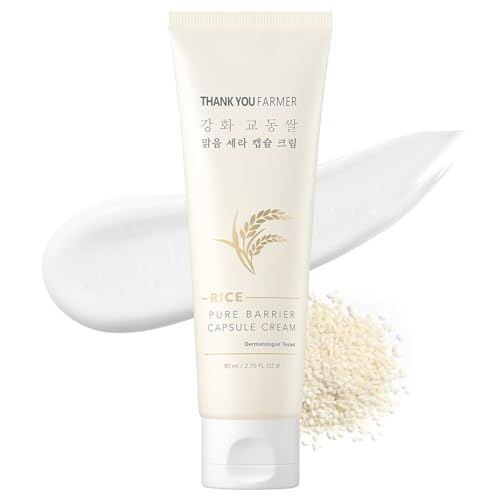 Rice Pure Barrier Capsule Cream - Moisturizing & Skin Barrier Cream | Hypoallergenic, Dermatologist Tested | Korean Skincare with Ceramide Capsules & Korean Rice Extract