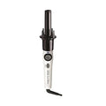 KISS Instawave Deluxe Automatic Rotating Curling Iron, Self-Spinning, Ceramic Ionic Technology, Tangle Prevention, 2-Way Rotation, Dual Heat Settings up to 420¡ÆF, 1¡± Curling Wand, Black & White