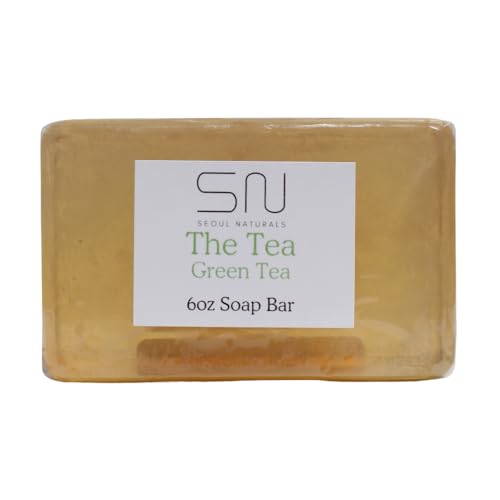 Seoul Naturals The Tea Green Tea Soap with Cucumber and Mint, k beauty, 6 oz