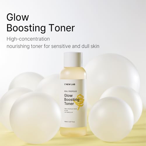 C¡¯New LAB Real Propolis Glow Boosting Toner 150ml (5.07 fl.oz.) | Deep Hydration & Skin Barrier Strengthening Toner | Propolis Extract, Honey Extract, Panthenol, Korean Skin Care