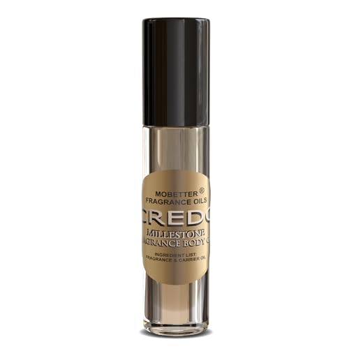 MOBETTER FRAGRANCE OILS Credo Millestone Unisex Body Oil 1/3 oz roll on Glass Bottle
