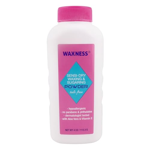 Waxness Sensi-Dry Waxing & Sugaring Powder 4 Oz Pack of 6