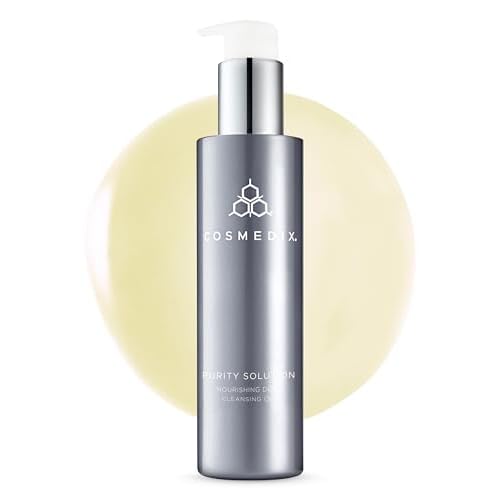 COSMEDIX Purity Solution Cleansing Oil ? 2-in-1 Makeup Remover & Hydrating Facial Wash - Nutrient-Rich Cruelty-Free Skincare for Soft, Smooth & Glowing Skin - Day and Night Use - 100 ml / 3.3 fl oz