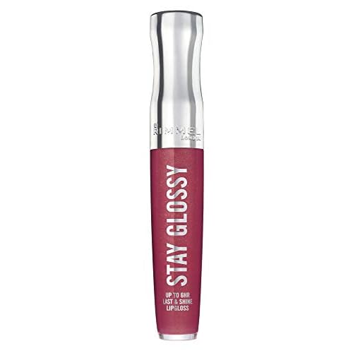 Rimmel Stay Glossy Lip Gloss Bundle - 340 Captivate Me! and 133 Bare Minimum, .18oz Each
