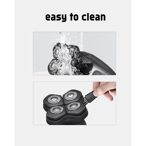 Norelco Head Shaver Replacement Heads Compatible with Philips Norelco Head Shaver Pro HS5980 HS7980 HS9980, 8PCS HS740 Blade Refill, 2 Cleaning Brush