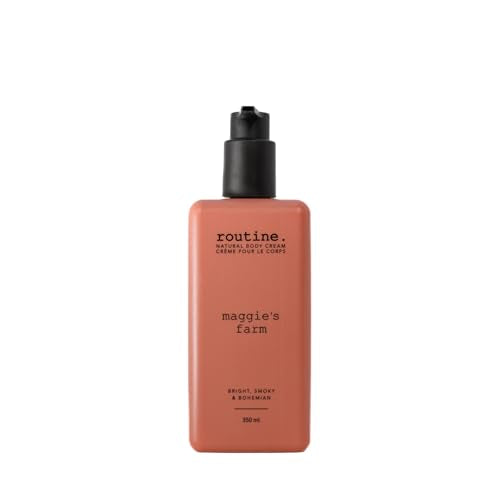 Routine | Maggie's Farm 350ml Natural Body Wash. Amyris, Pink Grapefruit & Jasmine. Botanicals | No Synthetic Fragrance | Vegan | Clinically Tested | Hands | Body | Signature Scent
