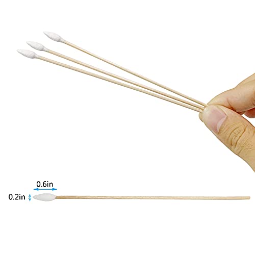 2000pcs Precision Cotton Swabs with 6'' Long Sticks for Gun Cleaning, Makeup or Pets