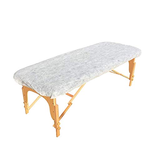ZMDREAM Pack of 95 Fitted Massage Table Sheets and Disposable Fitted Headrest Covers White