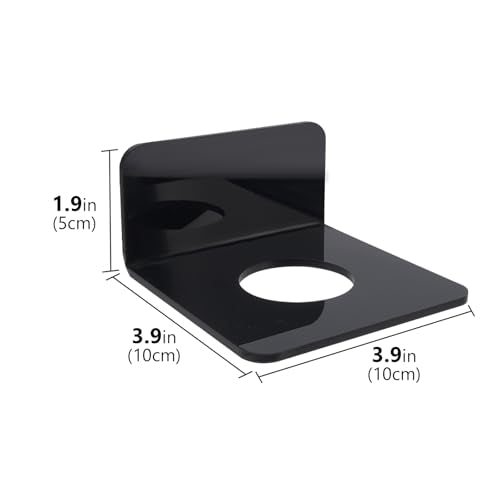Linkidea 2 Pcs Shower Razor Holder, Electric Shaver Storage Compatible with Philips Norelco 9, 7, 5 Series, Men's Bathroom Wall Mount Organizer, Shaving Accessories Holder (Black)