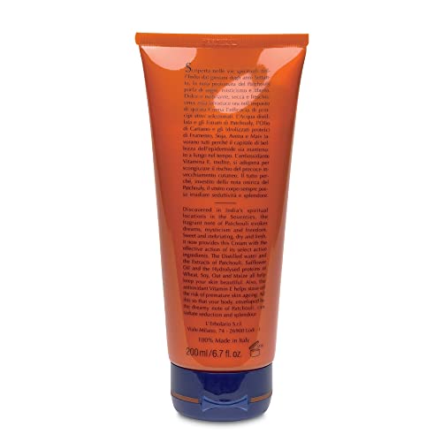 L'Erbolario Body Cream - Moisturizing Body Butter for Dry Skin with Anti-Oxidant Patchouli Leaf - Skin Care for All Skin Types - Patchouli - 6.7 oz