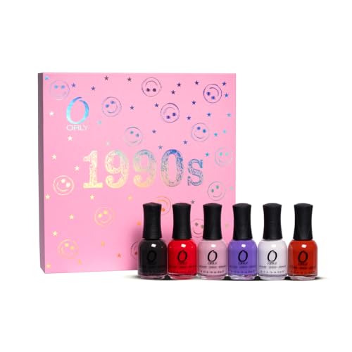 Orly Nail Polish 1990s Collection | Grunge Glam & Edgy Hues perfect for Autumn Manicures (6PIX Collection, 0.6 fl oz)