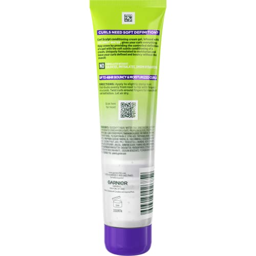 Garnier Fructis Style Curl Sculpt Conditioning Cream Gel for Bounce & Moisture,5.1 Fl Oz,(Packaging May Vary),(Pack of 2)