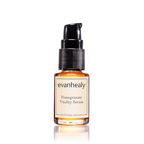 evanhealy Pomegranate Vitality Serum | Organic Sea Buckthorn Berry Oil with Rosehip Seed | Balance, Moisturize, & Nourish Facial Skin