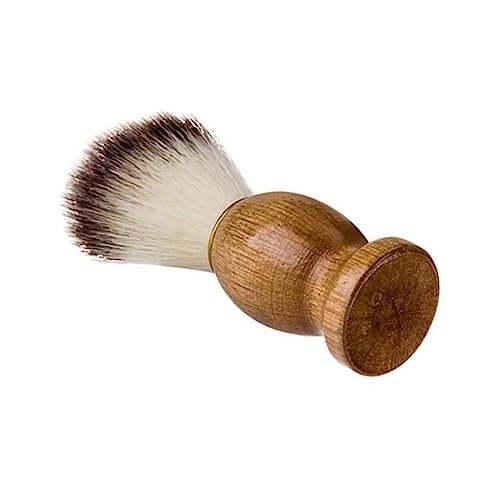 Mens Shaving Cream Brush Wet Shave Brush Facial Hair Brush Hair Shaving Brush with Wood Handle Gifts for Men Professional Hair Salon Tools