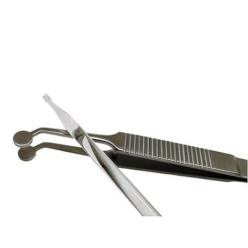 Titanium and Glass Eyelid Massage Tweezers Set, Sterile Meibomian Gland Expressor Dry Eye Relief Eyelid Gland Care sterile Cleaning Kit Eye Stye Treatment Chalazion Remover Meibomian Gland Forceps