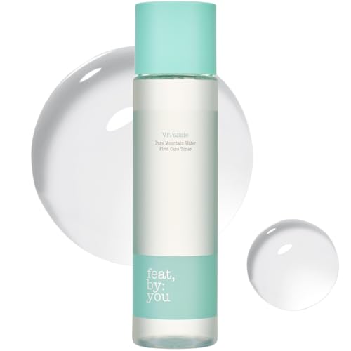 Feat By You ViTassie Pure Mountain Water First Care Toner - (5.41 FL OZ) Hydrating Toner for Face with Vitamin C & Hyaluronic Acid, Korean Skin Care Pore Minimizer Facial Toner, Vegan, Made in Korea