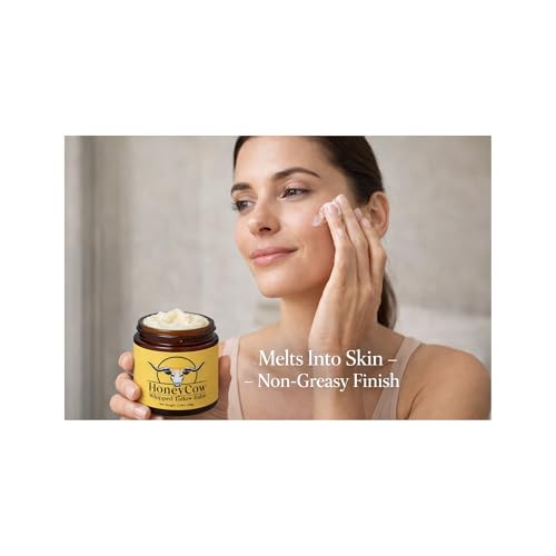 4oz Lipid Restoration Cream ? Barrier Repair Moisturizer for Sensitive & Damaged Skin | Grass-Fed Tallow Face Cream for Redness | HoneyCow