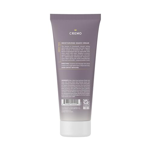 Cremo Women¡¯s Shaving Cream Sensitive Skin, Moisturizing, French Lavender, Ultra-Slick Shave Cream for Women, Fights Nicks, Cuts and Razor Burn, 6 Fl Oz