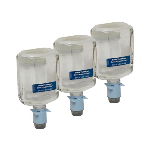 Pacific Blue Ultra Gentle Foam Hand Soap Refill (43716), Compatible Only With Pacific Blue Ultra Automated Touchless Dispenser, Dye and Fragrance Free, 40.5 FL OZ Per Refill, 3 Refills Per Case