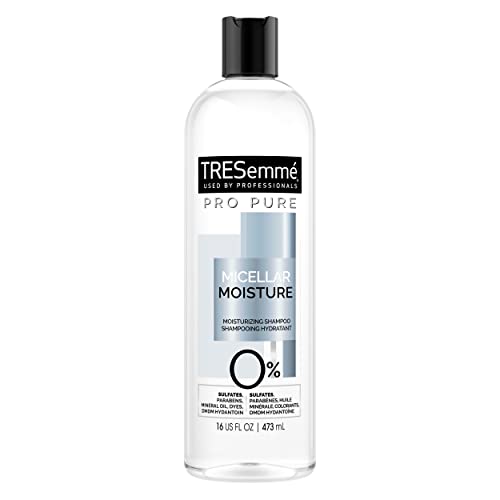 TRESemme Pro Pure Micellar Moisture Shampoo, Paraben and Dye Free, Daily Moisture for Dry, Dull Hair, Unisex, 16 fl oz