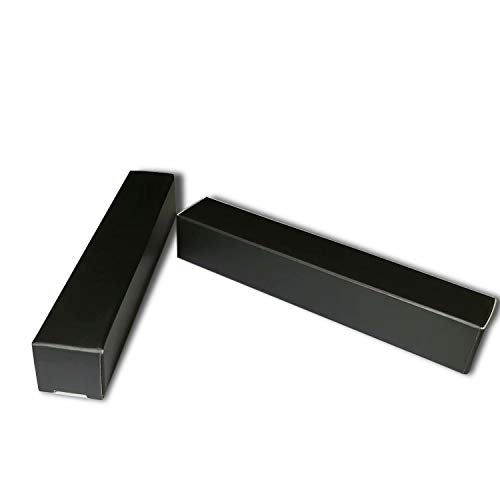 50 Pcs Empty Lip Gloss Box 4.72x0.78x0.78 inch Mascara Tube Packaging Matte Texture Black Lipgloss Kraft Paper Case Glaze Balm Organizer Storage DIY Make-up Sample Luxury Holder Wrapping