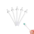 100 Pcs Nose Wax Sticks, Disposable Plastic Nasal Hair Applicators, Dual-Ended for Nose/Ear/Eyebrow/Upper Lip, Painless & Easy-to-Use, Suitable for Men & Women, Home & Travel Use
