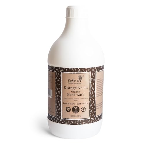 Organic Orange Neem Hand Wash | Soap based | Liquid Refill Pack | 1100mL (1100mL)